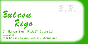 bulcsu rigo business card